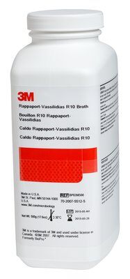 3m? rappaport-vassilidias r10培養基 bp0288500，500 g，1件裝