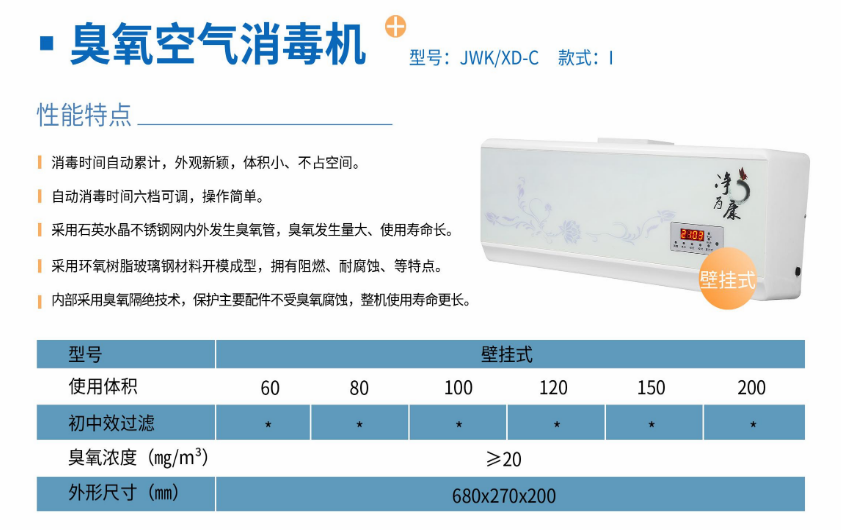 凈為康JWKXD-C款式Ⅰ（200?）壁掛式，臭氧空氣消毒凈化機1.png