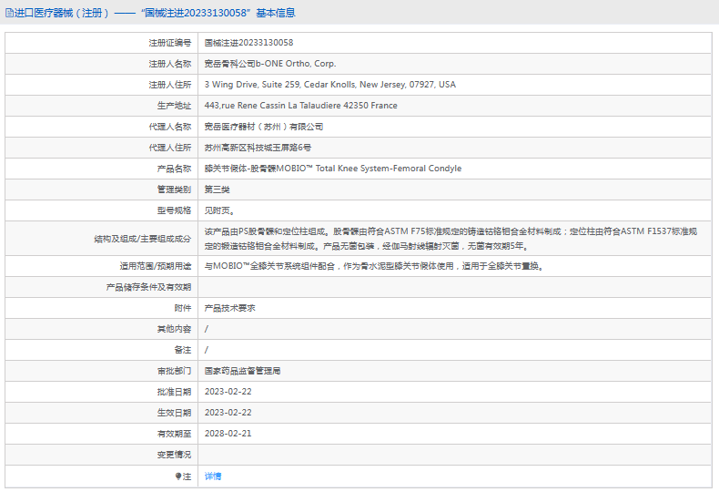 膝關(guān)節(jié)假體-股骨髁MOBIO? Total Knee System-Femoral Condyle1.png